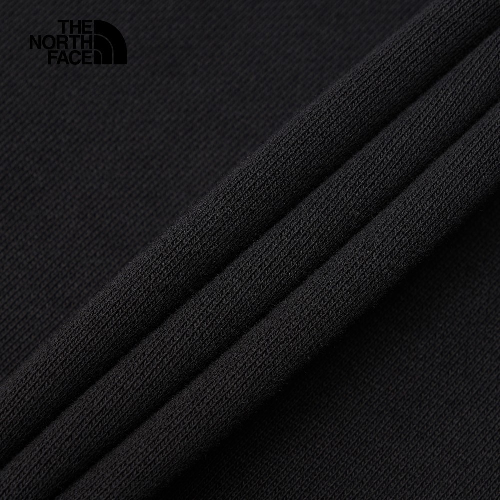 【10/24 00點週末限定】The North Face北面男女款黑色純棉舒適透氣LOGO連帽外套｜83ORJK3