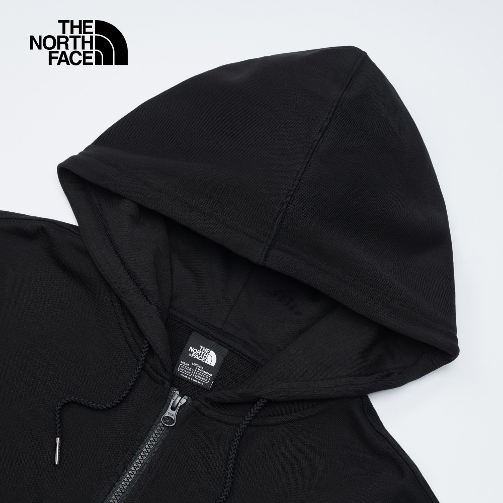 【10/24 00點週末限定】The North Face北面男女款黑色純棉舒適透氣LOGO連帽外套｜83ORJK3