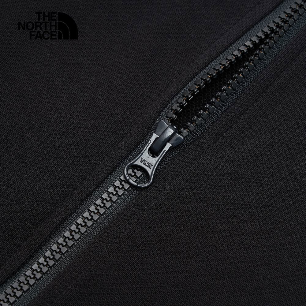 【10/24 00點週末限定】The North Face北面男女款黑色純棉舒適透氣LOGO連帽外套｜83ORJK3
