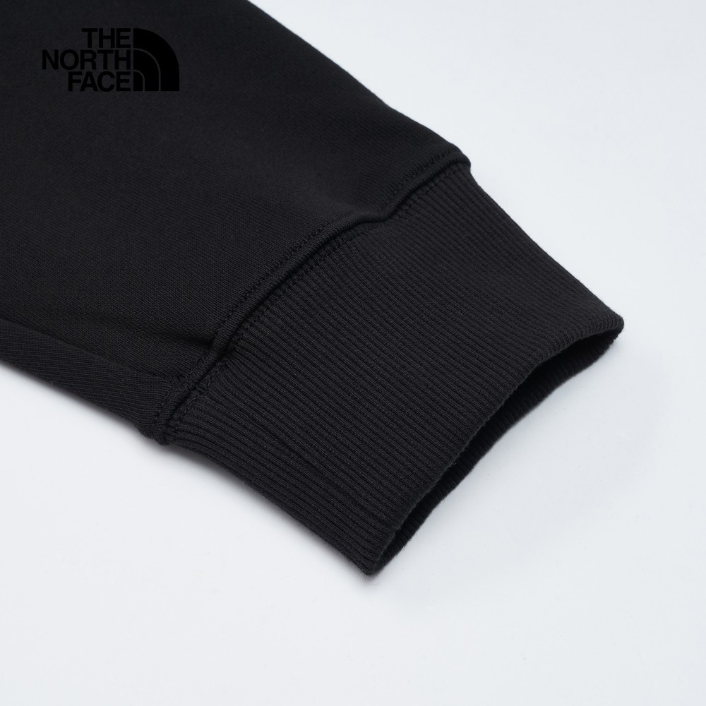 【10/24 00點週末限定】The North Face北面男女款黑色純棉舒適透氣LOGO連帽外套｜83ORJK3