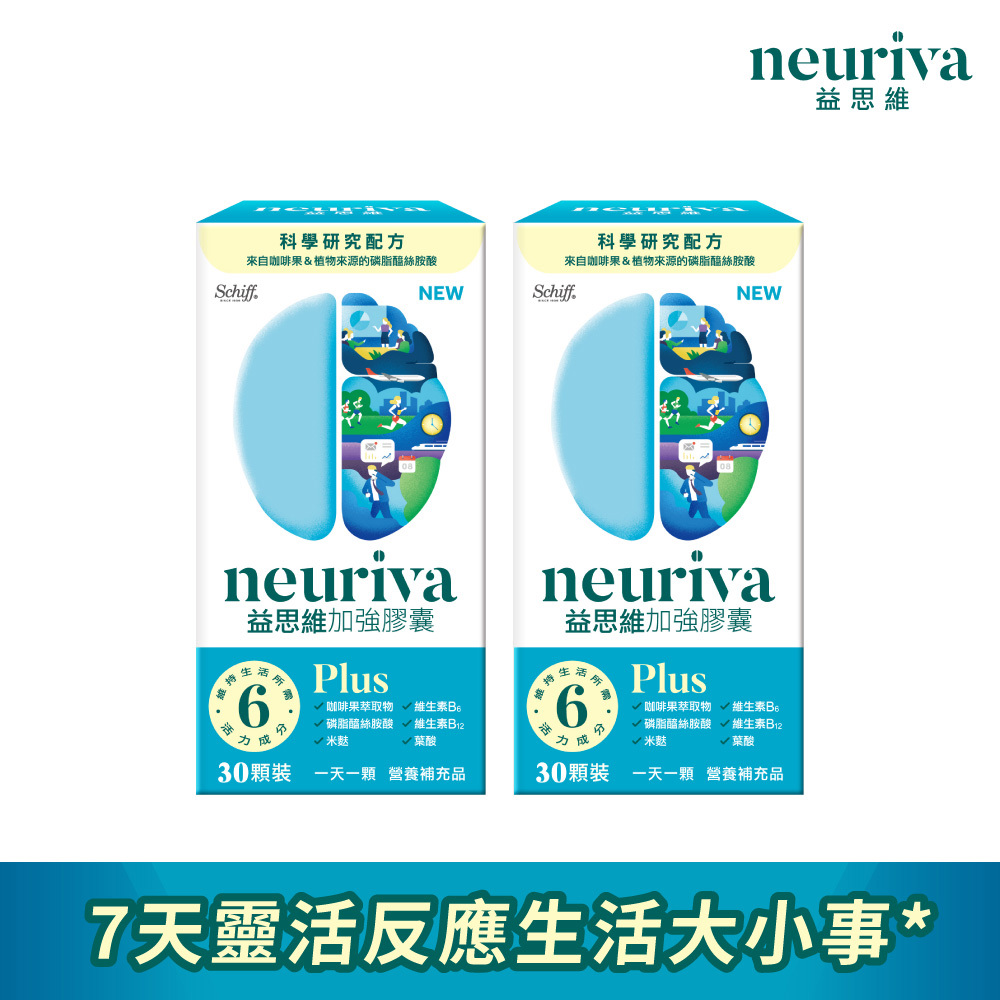 Neuriva益思維Plus加強膠囊(30錠*2瓶)