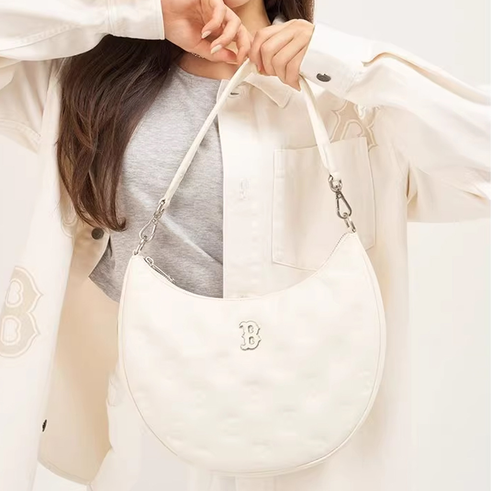 MLB 腋下包 手提包 肩背包 Monogram系列 波士頓紅襪隊 (3ABQS093N-43CRD)