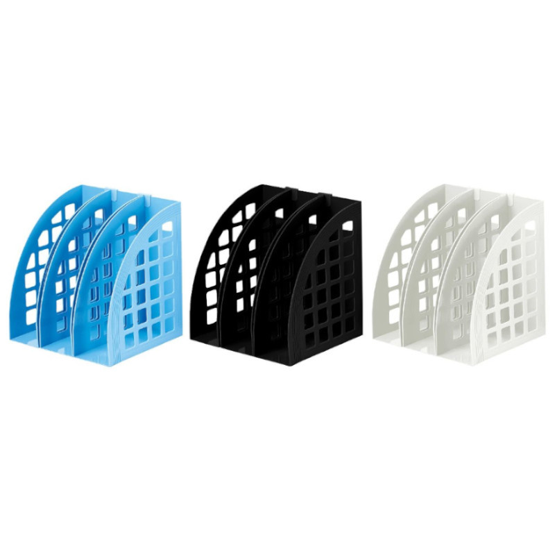 力大ABEL 三合一雜誌盒-黑/淺藍/米白