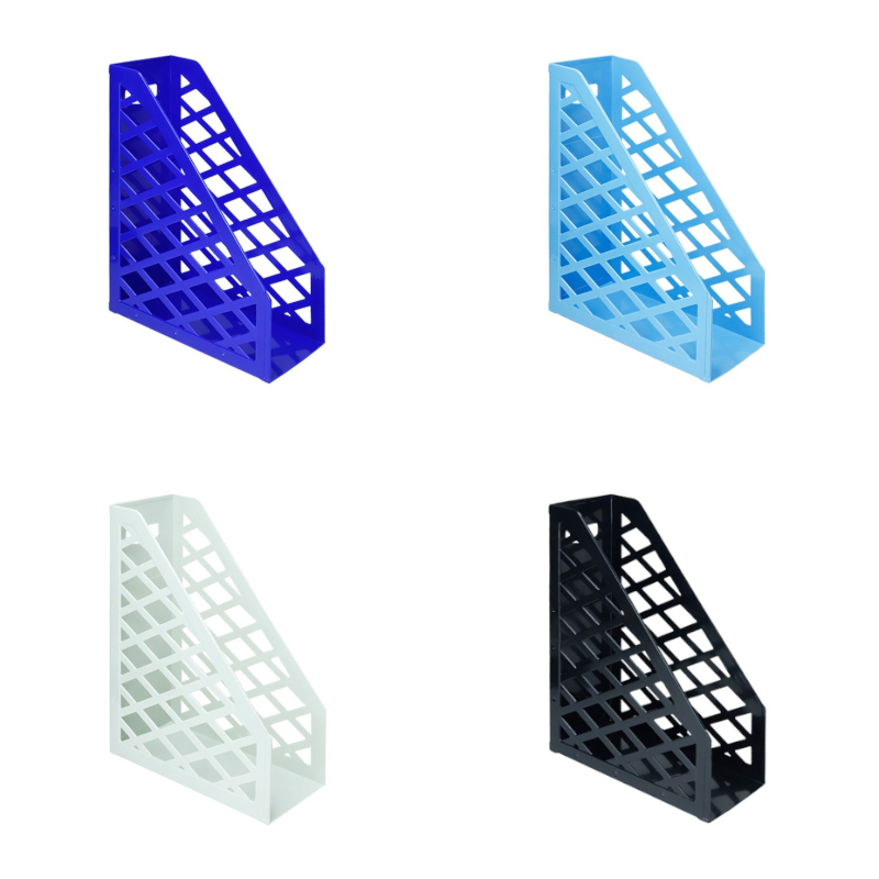 力大ABEL 開放式雜誌盒-藍/黑/淺藍/米白