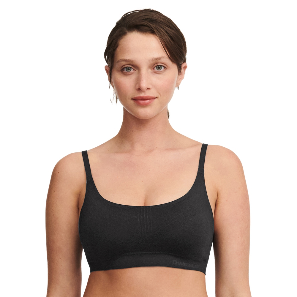 【Chantelle Lab】有襯墊無痕內衣>S-XL>黑色(10U10_011)【Smooth Comfort】