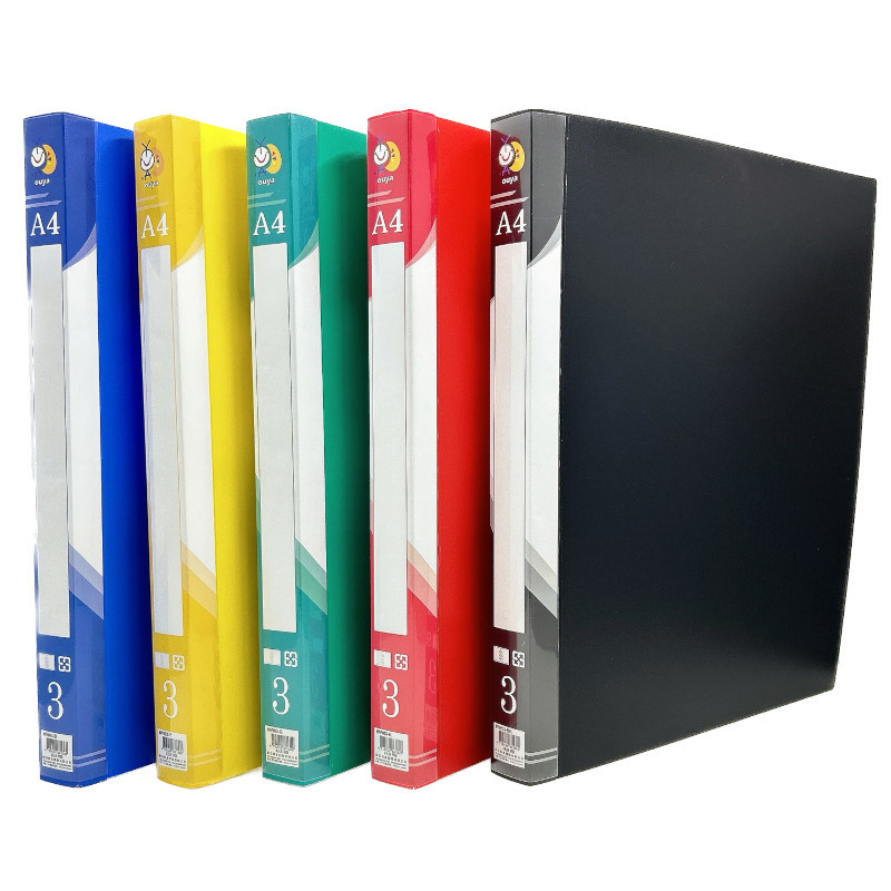 歐亞欣 小3孔夾(圓形)-黑/藍/綠/紅/黃