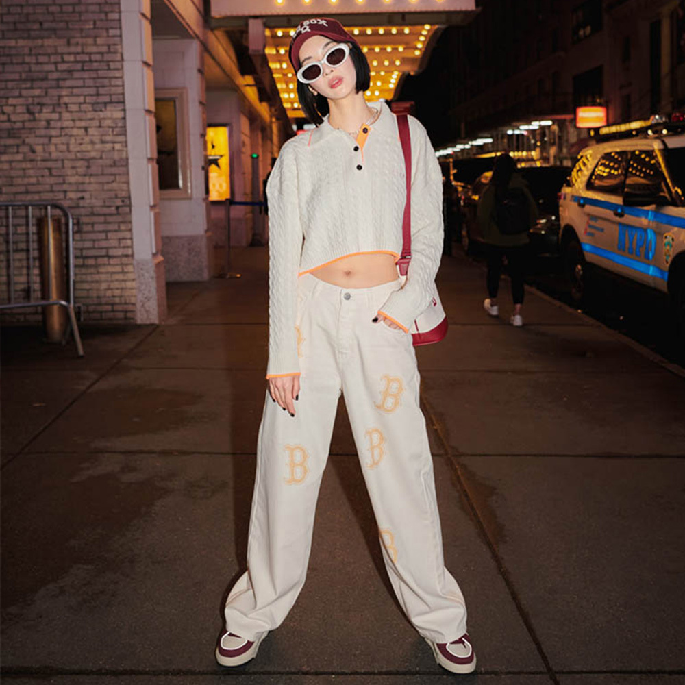 MLB 可調式硬頂棒球帽 五分割帽 Varsity系列 波士頓紅襪隊 (3ACPV033N-43WID)