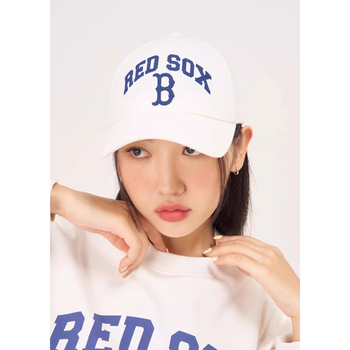 MLB 可調式硬頂棒球帽 五分割帽 Varsity系列 波士頓紅襪隊 (3ACPV033N-43CRD)