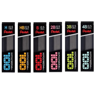 飛龍 鉛筆芯C205N 0.5(40入)-H/HB/B/2B/3B/4B