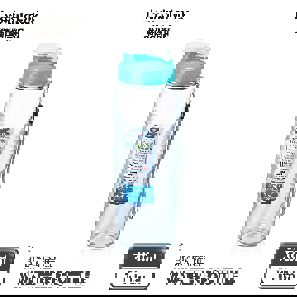 樂扣樂扣 優質水壺700ML-附掛帶/藍色上蓋