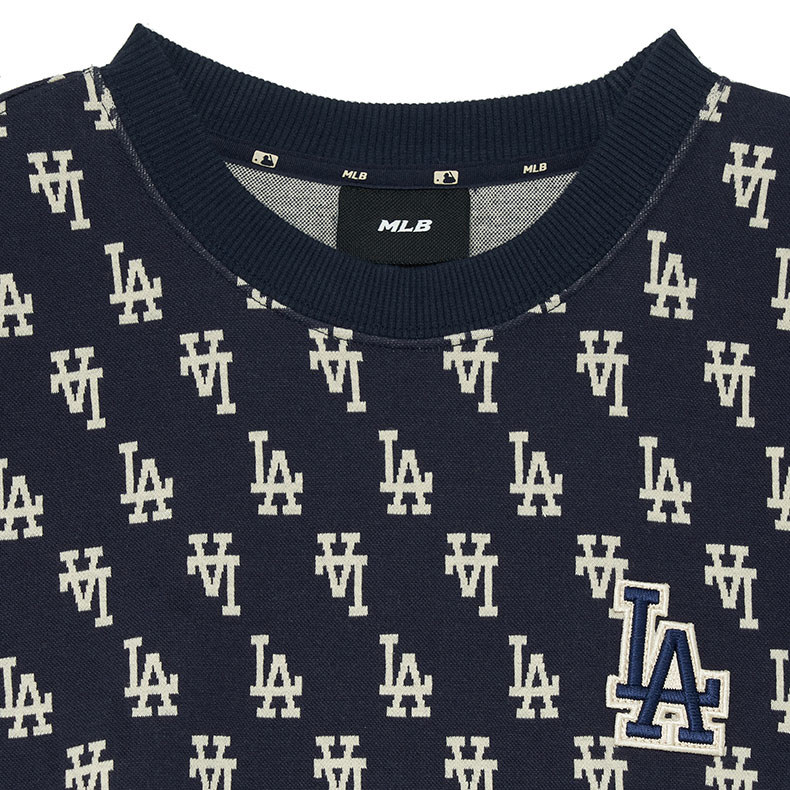 MLB 連身裙 洋裝 長版上衣 Monogram系列 洛杉磯道奇隊 (3FOPM0134-07NYD)