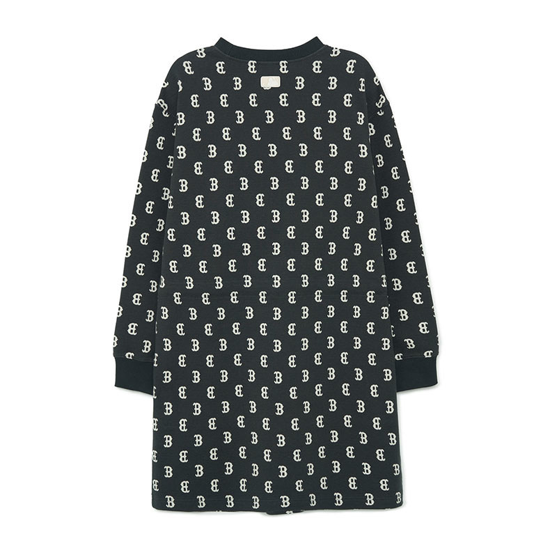 MLB 連身裙 洋裝 長版上衣 Monogram系列 波士頓紅襪隊 (3FOPM0134-43CGS)