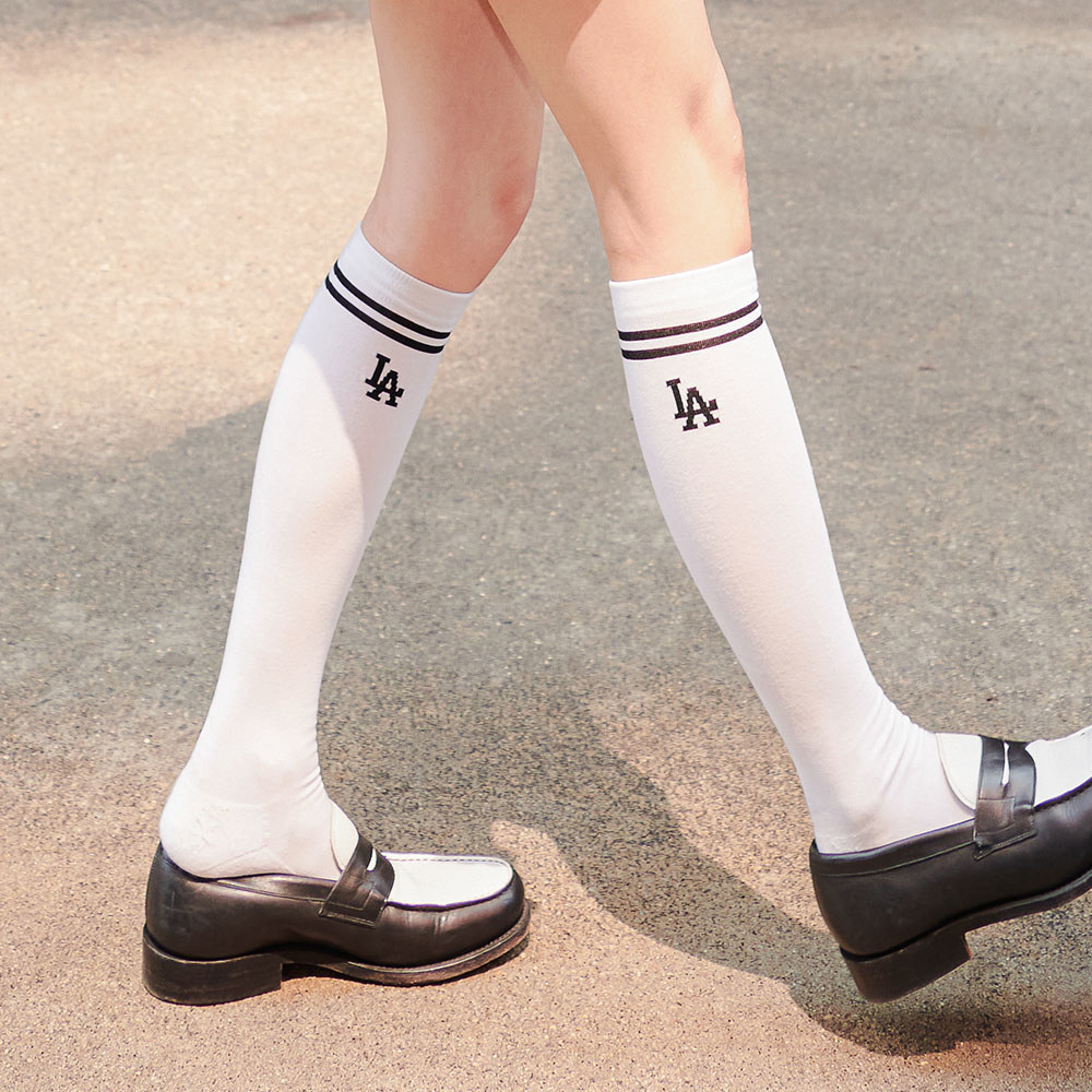 MLB 及膝高筒襪 洛杉磯道奇隊 (3ASOKG13N-07WHS)