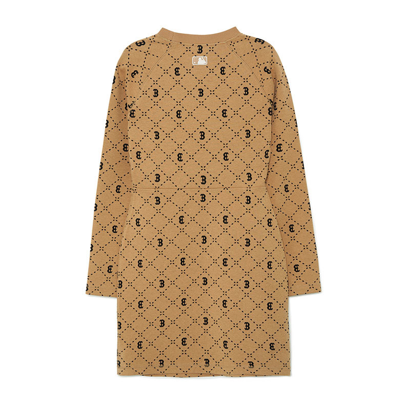 MLB 連身裙 洋裝 長版上衣 Monogram系列 波士頓紅襪隊 (3FOPM0334-43CAL)