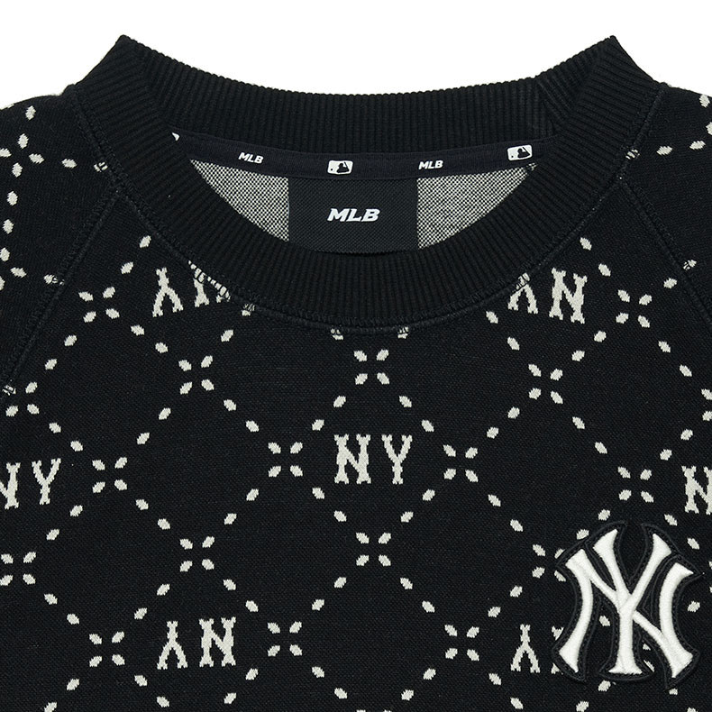 MLB 連身裙 洋裝 長版上衣 Monogram系列 紐約洋基隊 (3FOPM0334-50BKS)