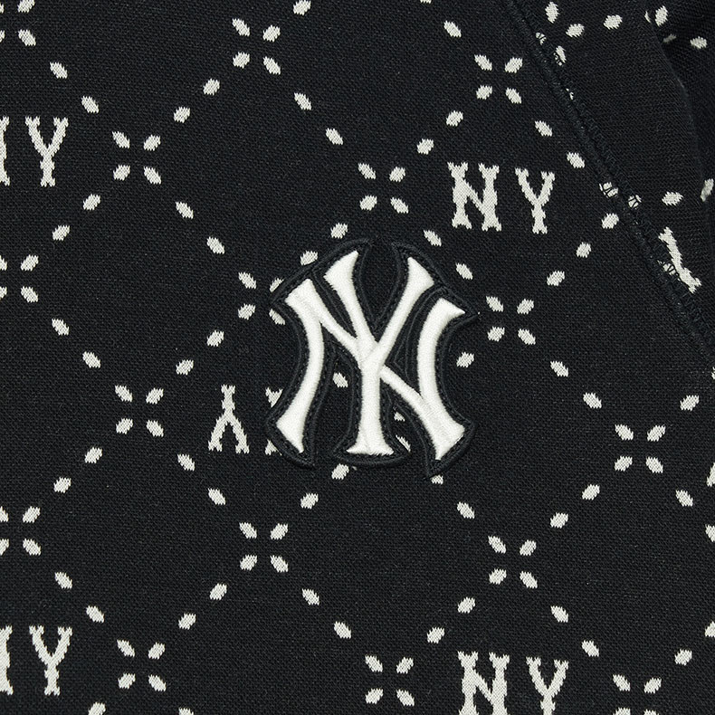 MLB 連身裙 洋裝 長版上衣 Monogram系列 紐約洋基隊 (3FOPM0334-50BKS)