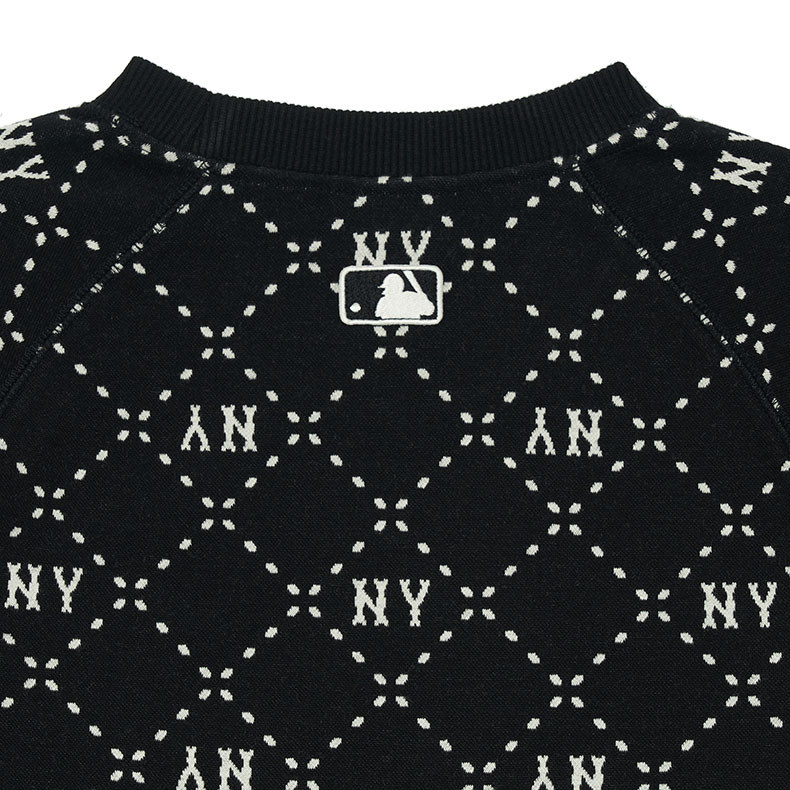 MLB 連身裙 洋裝 長版上衣 Monogram系列 紐約洋基隊 (3FOPM0334-50BKS)