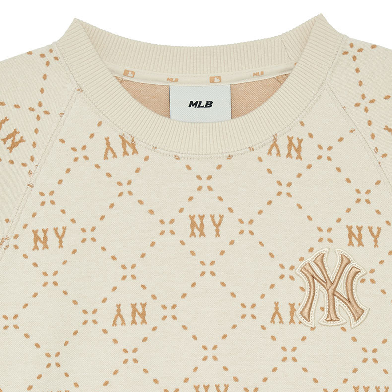 MLB 連身裙 洋裝 長版上衣 Monogram系列 紐約洋基隊 (3FOPM0334-50CRD)