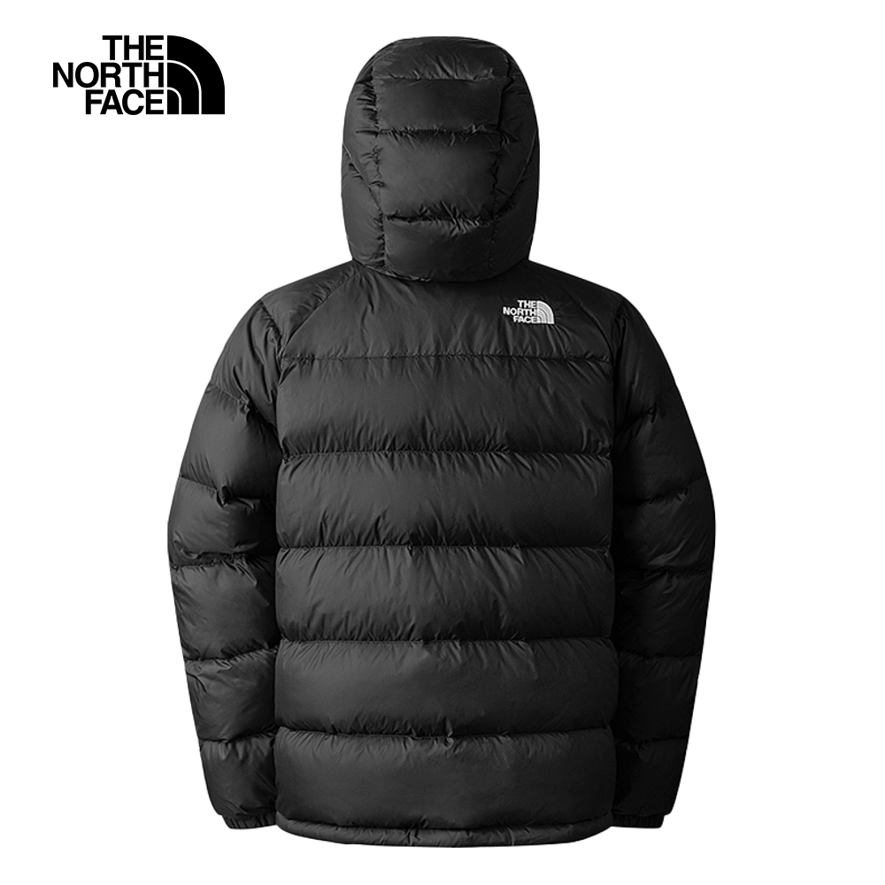 The North Face北面男款黑色舒適保暖連帽羽絨外套｜7W7GJK3