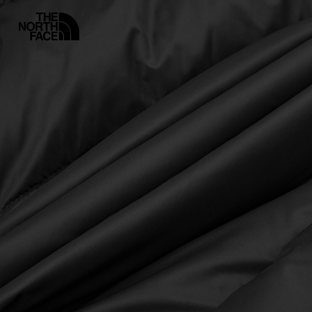 The North Face北面男款黑色舒適保暖連帽羽絨外套｜7W7GJK3