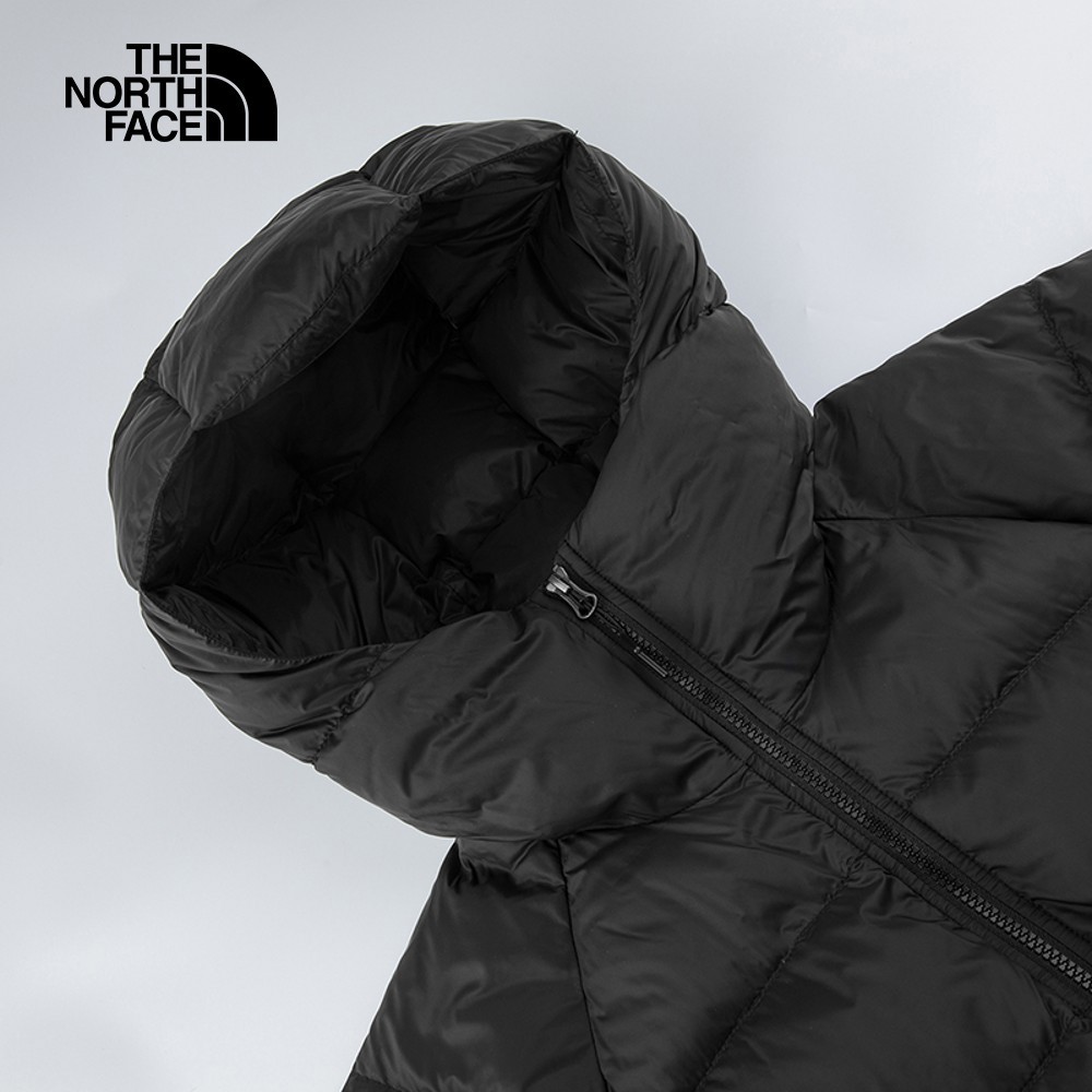 The North Face北面男款黑色舒適保暖連帽羽絨外套｜7W7GJK3
