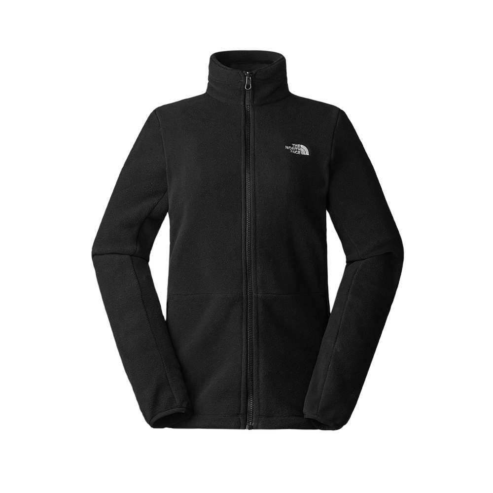 The North Face北面女款黑色舒適保暖立領抓絨外套｜83OLJK3