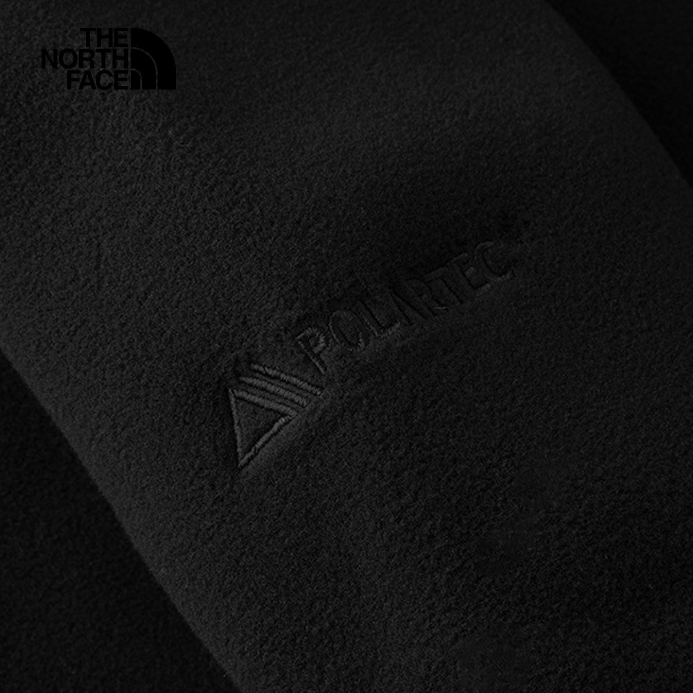 The North Face北面女款黑色舒適保暖立領抓絨外套｜83OLJK3