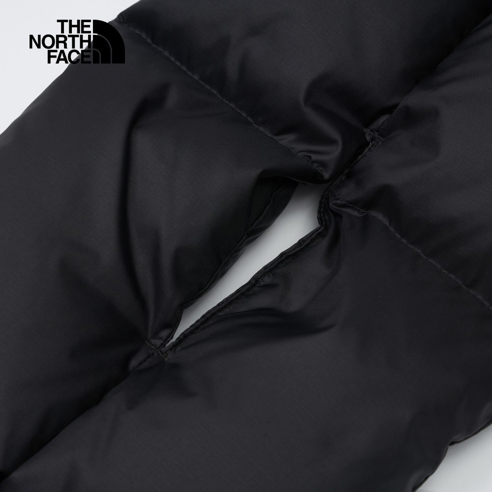 The North Face北面男女款黑色舒適保暖品牌LOGO羽絨圍巾｜89WJJK3
