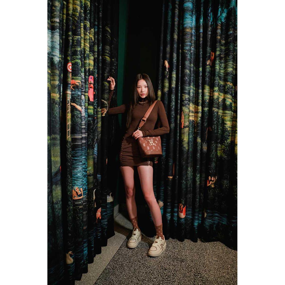 MLB 襪子 中筒襪 Monogram系列 波士頓紅襪隊 (3ASOMM13N-43BRS)