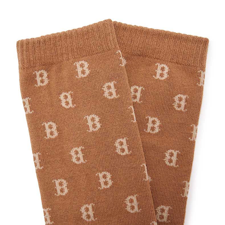 MLB 襪子 中筒襪 Monogram系列 波士頓紅襪隊 (3ASOMM13N-43BRS)