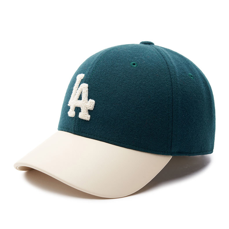 MLB N-COVER 可調式硬頂羊毛棒球帽 洛杉磯道奇隊 (3ACPV0236-07GND)