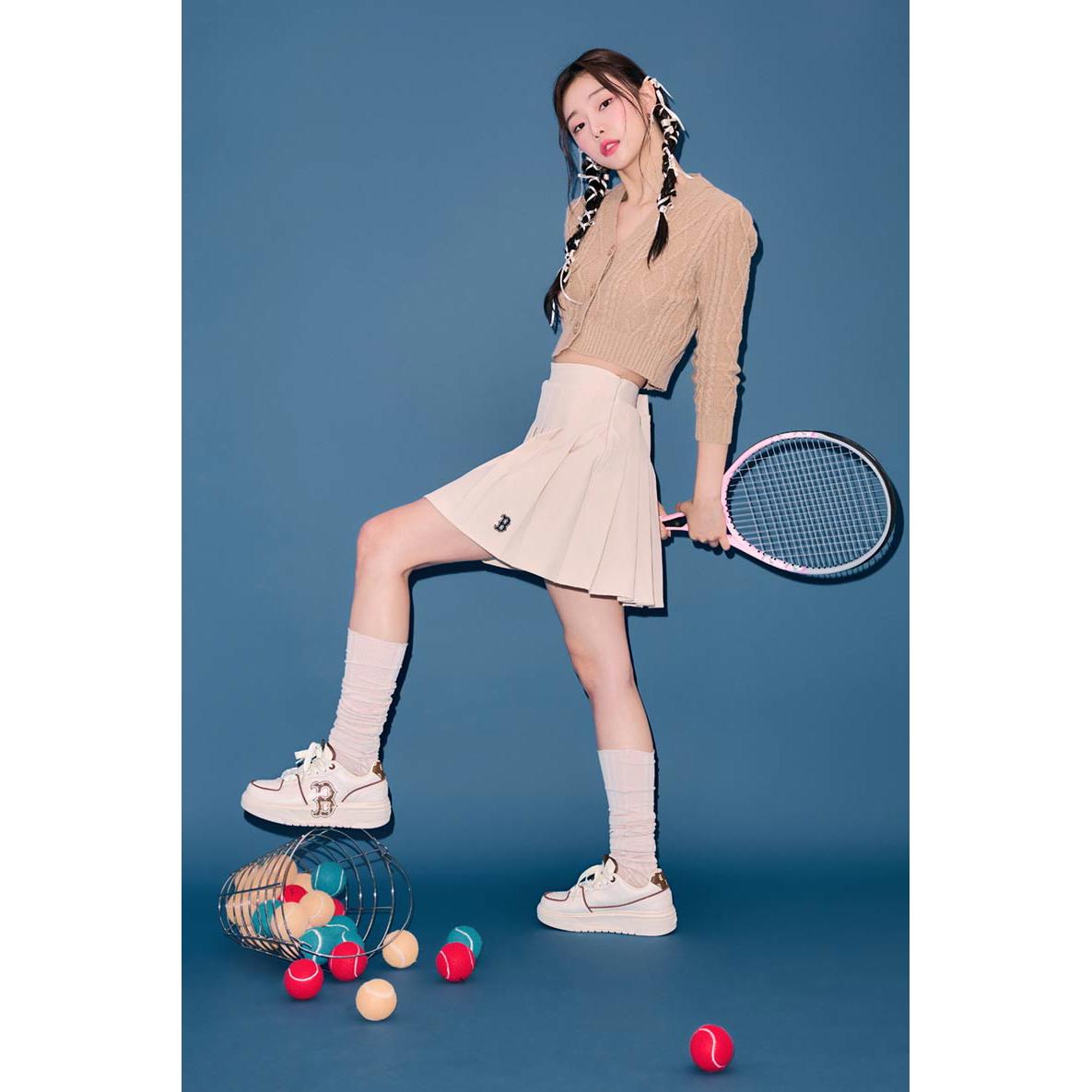 MLB Monogram老爹鞋 學長鞋 Chunky Liner系列 波士頓紅襪隊(3ASXCLR3N-43BRS)