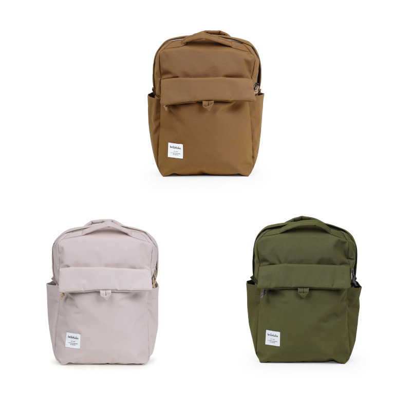 hellolulu MINI CARTER 環保系列迷你多功能後背包-橄欖綠/豆粉/原木