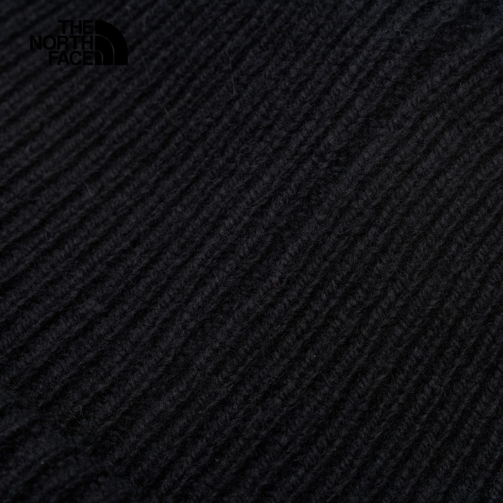 The North Face北面男女款黑色舒適保暖休閒毛帽｜7WJGJK3