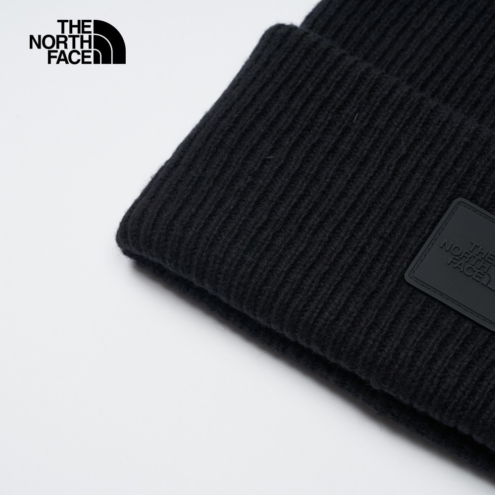 The North Face北面男女款黑色舒適保暖休閒毛帽｜7WJGJK3