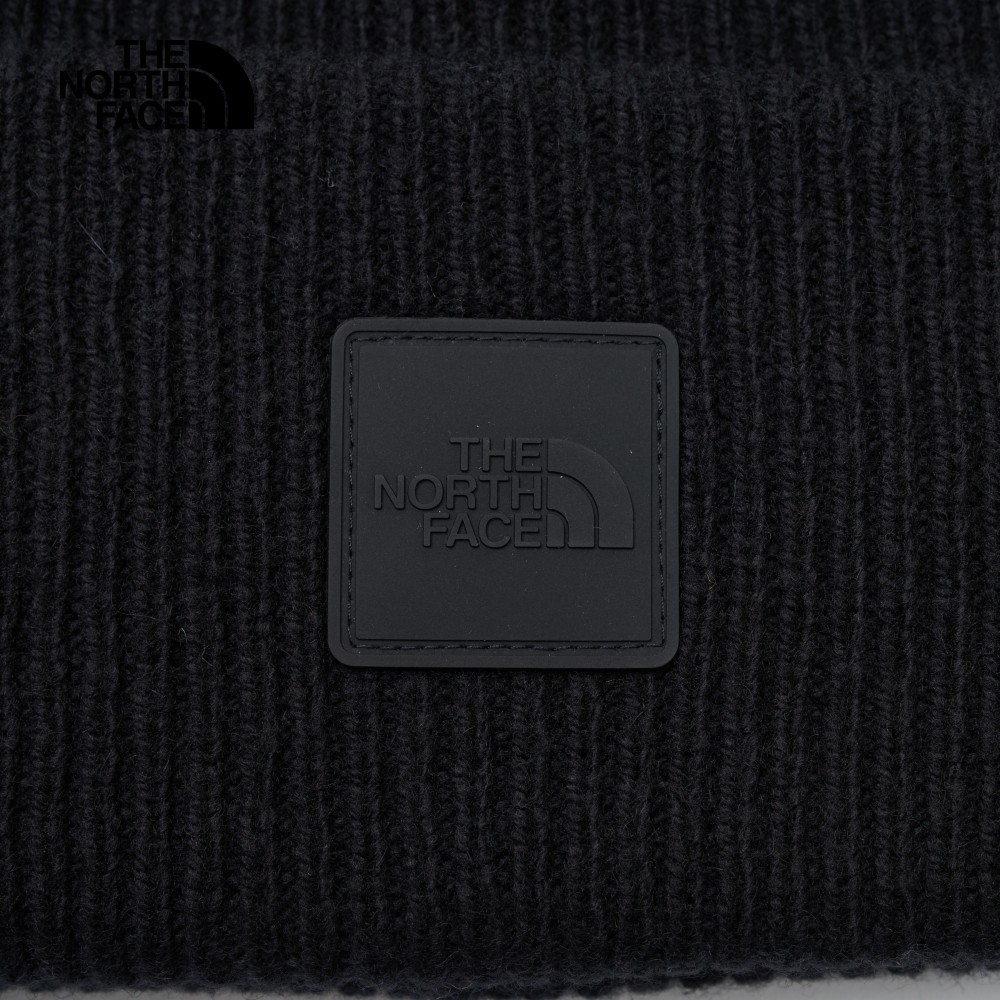 The North Face北面男女款黑色舒適保暖休閒毛帽｜7WJGJK3