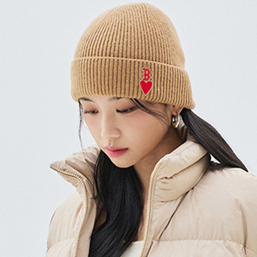 MLB 針織毛帽 Heart系列 波士頓紅襪隊 (3ABNM1036-43CAL)