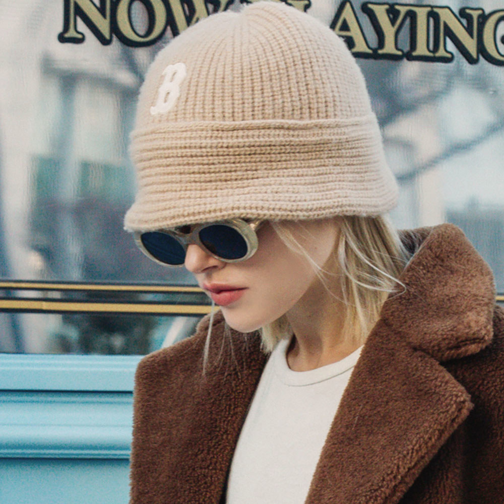 MLB 針織圓頂漁夫帽 鐘型帽 波士頓紅襪隊 (3AHT00436-43BGD)