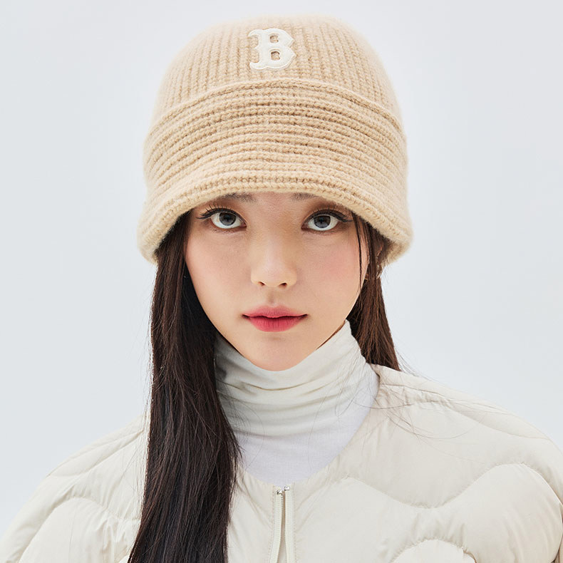 MLB 針織圓頂漁夫帽 鐘型帽 波士頓紅襪隊 (3AHT00436-43BGD)