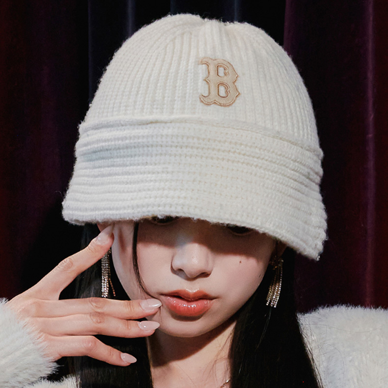 MLB 針織圓頂漁夫帽 鐘型帽 波士頓紅襪隊 (3AHT00436-43CRD)