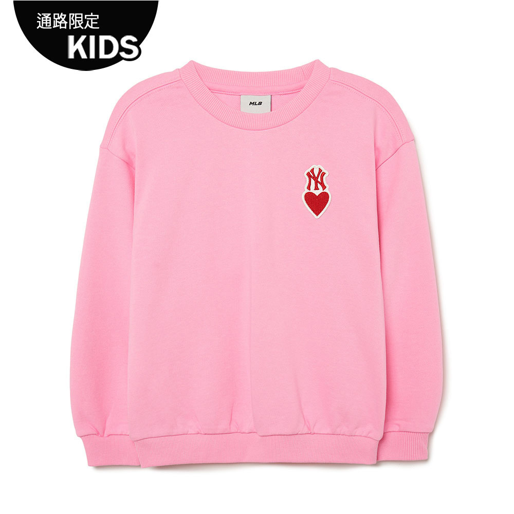 MLB KIDS 大學T 童裝 Heart系列 紐約洋基隊 (7AMTH0134-50PKD)