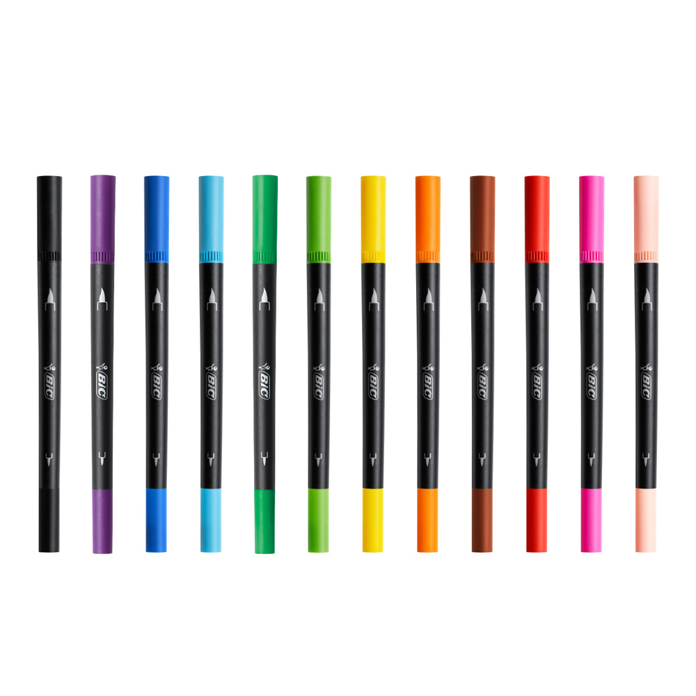 日本BIC INTENSITY雙頭水性麥克筆