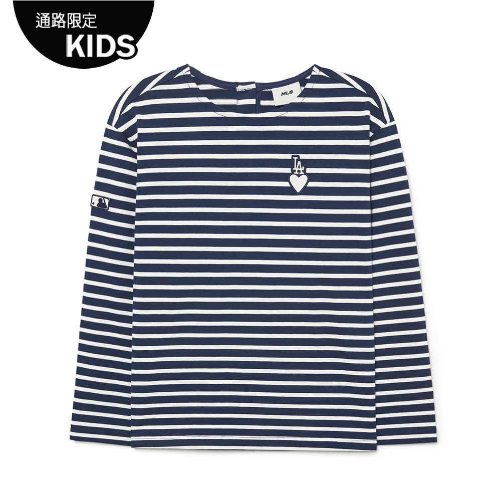 MLB KIDS 長袖T恤 童裝 Heart系列 洛杉磯道奇隊 (7ATSH0134-07NYS)