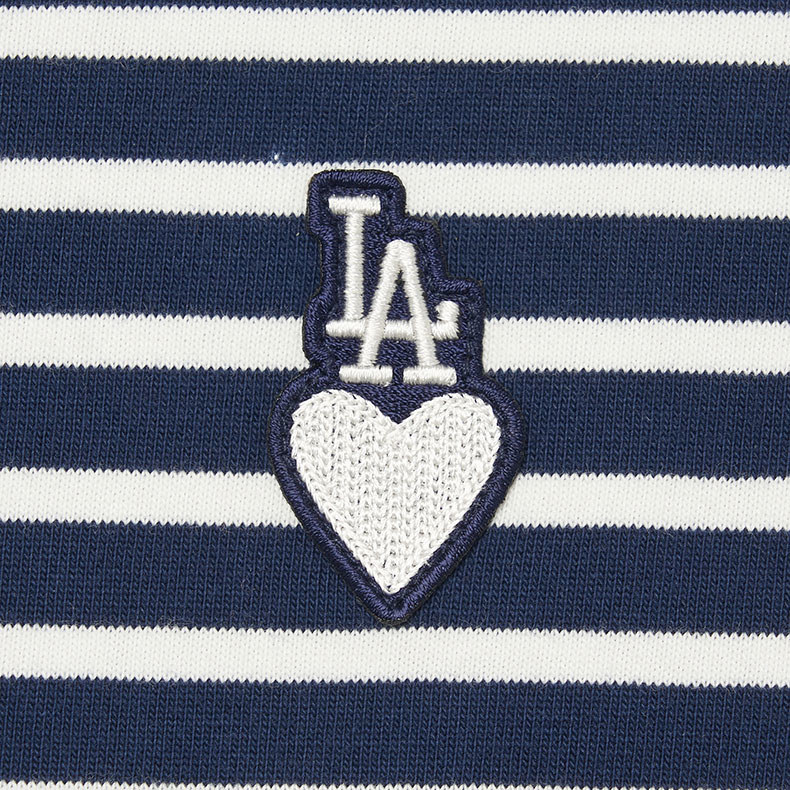 MLB KIDS 長袖T恤 童裝 Heart系列 洛杉磯道奇隊 (7ATSH0134-07NYS)