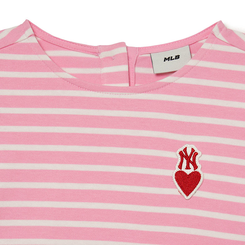 MLB KIDS 長袖T恤 童裝 Heart系列 紐約洋基隊 (7ATSH0134-50PKD)