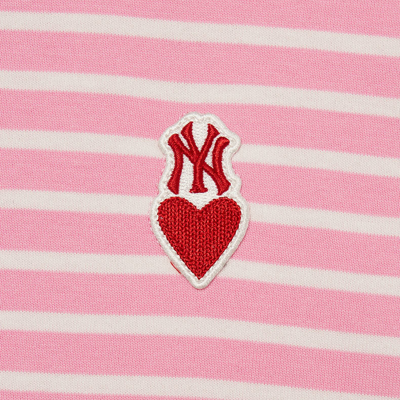 MLB KIDS 長袖T恤 童裝 Heart系列 紐約洋基隊 (7ATSH0134-50PKD)