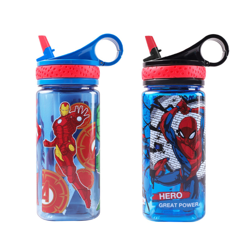 Skater 漫威MARVEL SuperBO 方形水壺(480ml)-復仇者聯盟/蜘蛛人