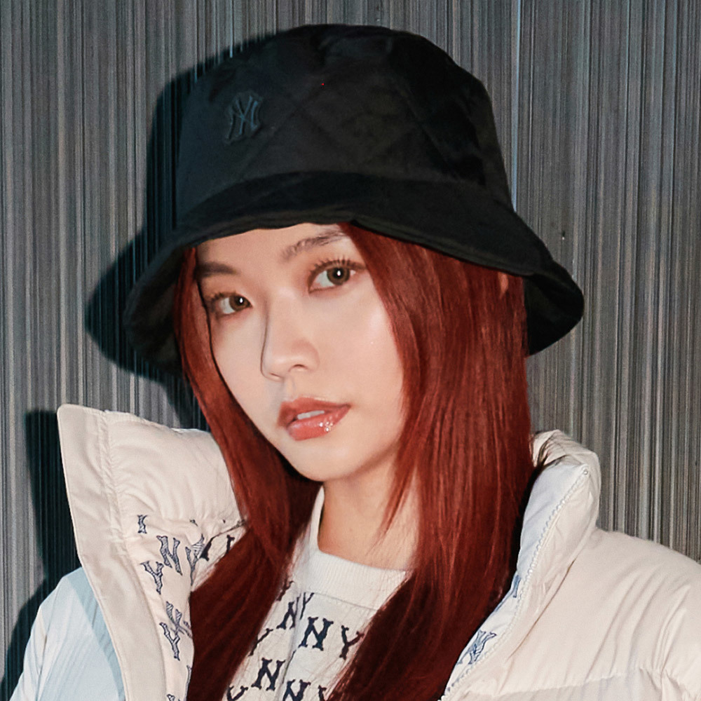 MLB 尼龍絎縫漁夫帽 紐約洋基隊 (3AHTQ0136-50BKS)