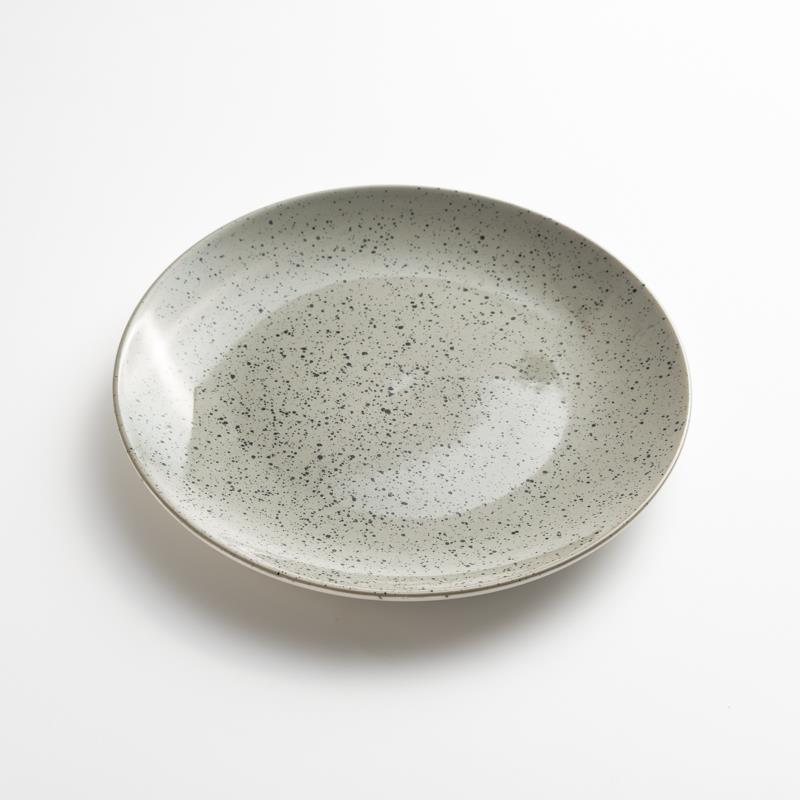 WAGA 醇色溫潤 20cm 陶瓷圓盤│芝麻│單品