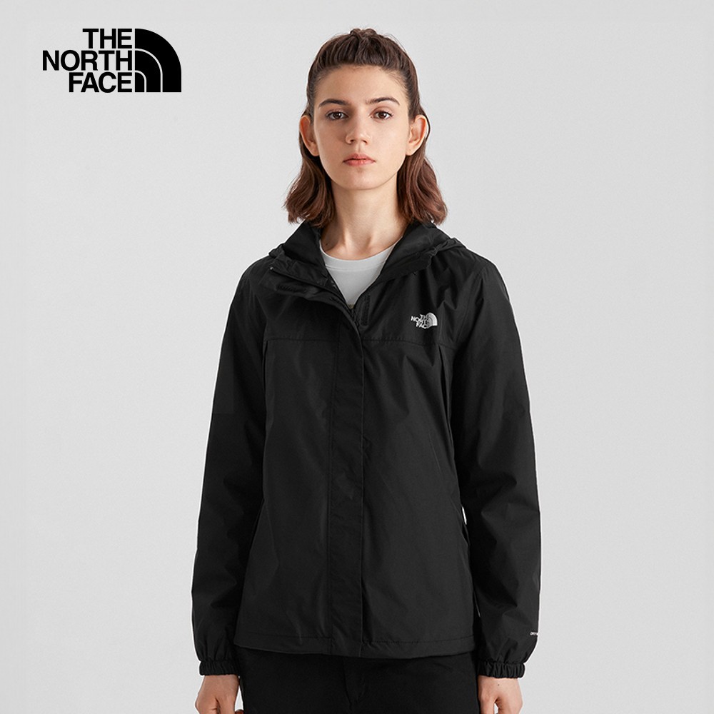 【限時搶購】女款黑色防水透氣連帽衝鋒衣｜5K2XJK3